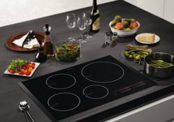 Electric hob in the kitchen interior