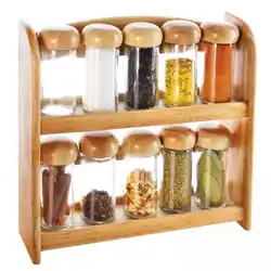 Shelf for spices in the kitchen interior