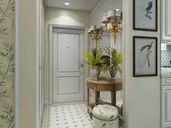 Artificial flowers for the interior in the hallway