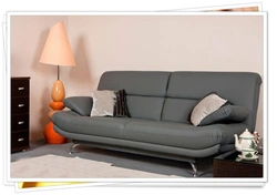 Sofa Without Armrests In The Living Room Interior