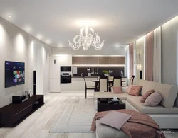 Cappuccino sofa in the interior of the living room