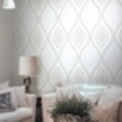 Andrea Rossi wallpaper in the bedroom interior