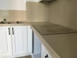 Semolina Beige Countertop In The Kitchen Interior