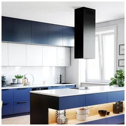Island hood for kitchen interior