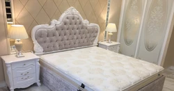 Bedroom interior with carriage bed