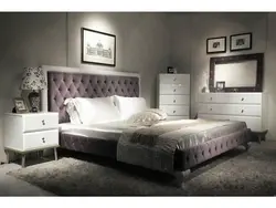 Bedroom interior with carriage bed