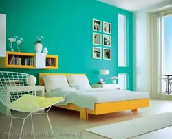 Wallpaper paint for painting color palette in the kitchen interior