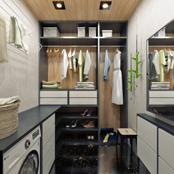 Dressing room laundry design