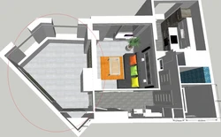 Bedroom pentagonal design
