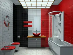 Contrasting bathroom design