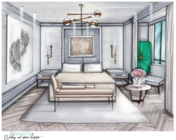 Bedroom Design Sketch