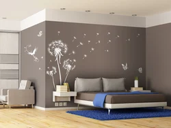 Bedroom design with dandelions