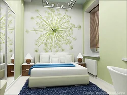 Bedroom design with dandelions