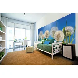 Bedroom design with dandelions