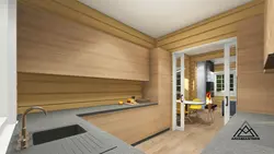 Mətbəx Imitasiya Taxta Dizaynı