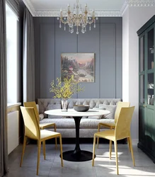 Kitchen design with moldings