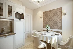 Kitchen design with moldings