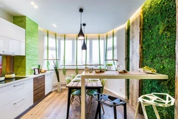 Greenery in the kitchen design