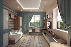 Rectangular children's bedroom design
