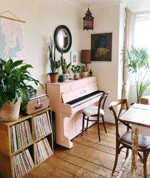 Bedroom design with piano