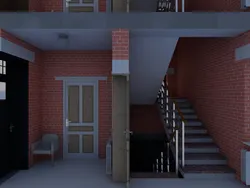 Hallway design for a townhouse