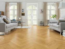 Living Room With Parquet Design