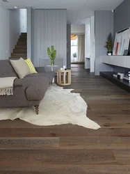 Living room with parquet design