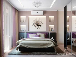 Bedroom design with ledge
