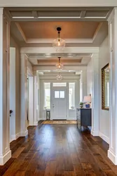 Beams in the hallway design