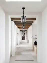 Beams in the hallway design