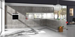 Mətbəx dizaynı boz beton