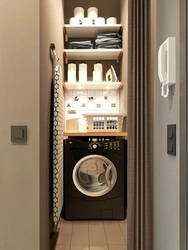 Washing machine in the hallway design