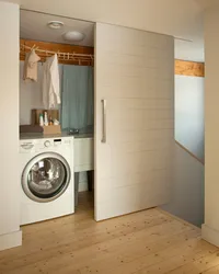 Washing machine in the hallway design