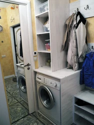 Washing machine in the hallway design