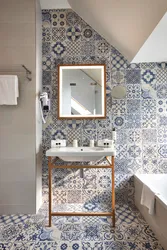 Patchwork tiles in bathroom design