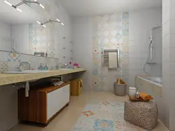 Vanna otağı dizaynında patchwork plitələr