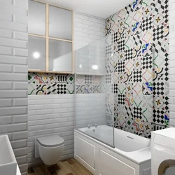 Patchwork tiles in bathroom design