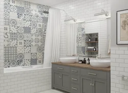 Vanna otağı dizaynında patchwork plitələr