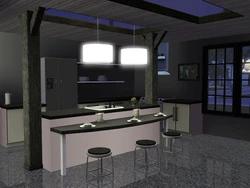 Sims 3 dizaynında mətbəx