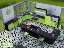 Sims 3 dizayndagi oshxona