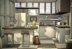 Kitchen in sims 3 design