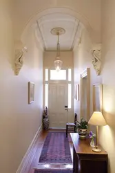 Hallway design with high ceilings