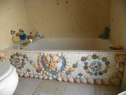Ванна бөлмесіндегі ескі плиткалардың дизайны