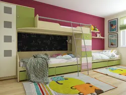 Bedroom design for 3 girls