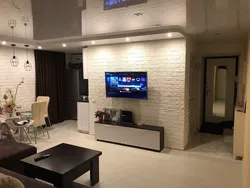 Kitchen living room design in Brezhnevka