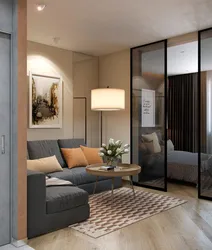 Studio design with separate bedroom