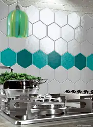 Kitchen design with honeycomb tiles