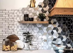 Kitchen design with honeycomb tiles