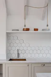 Pətək plitələri ilə mətbəx dizaynı