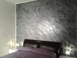 Bedroom design with Venetian plaster